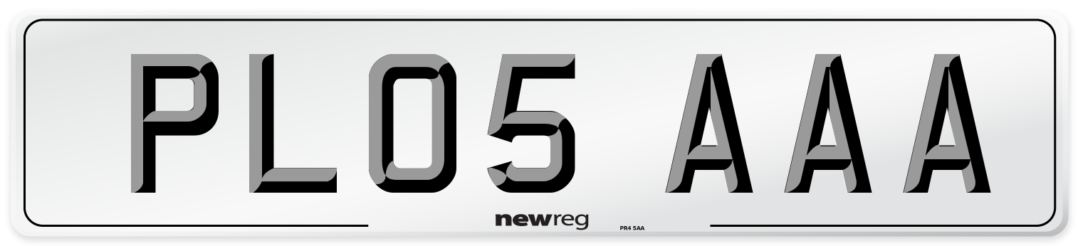 PL05 AAA Number Plate from New Reg